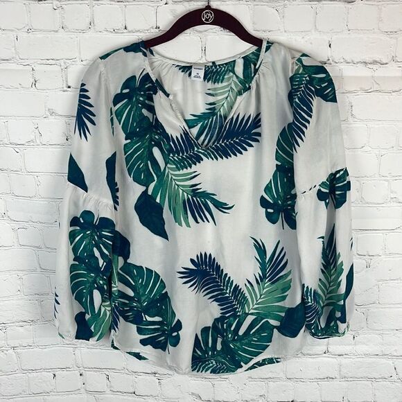 Old Navy Leaf Print Shirt - Picture 1 of 5